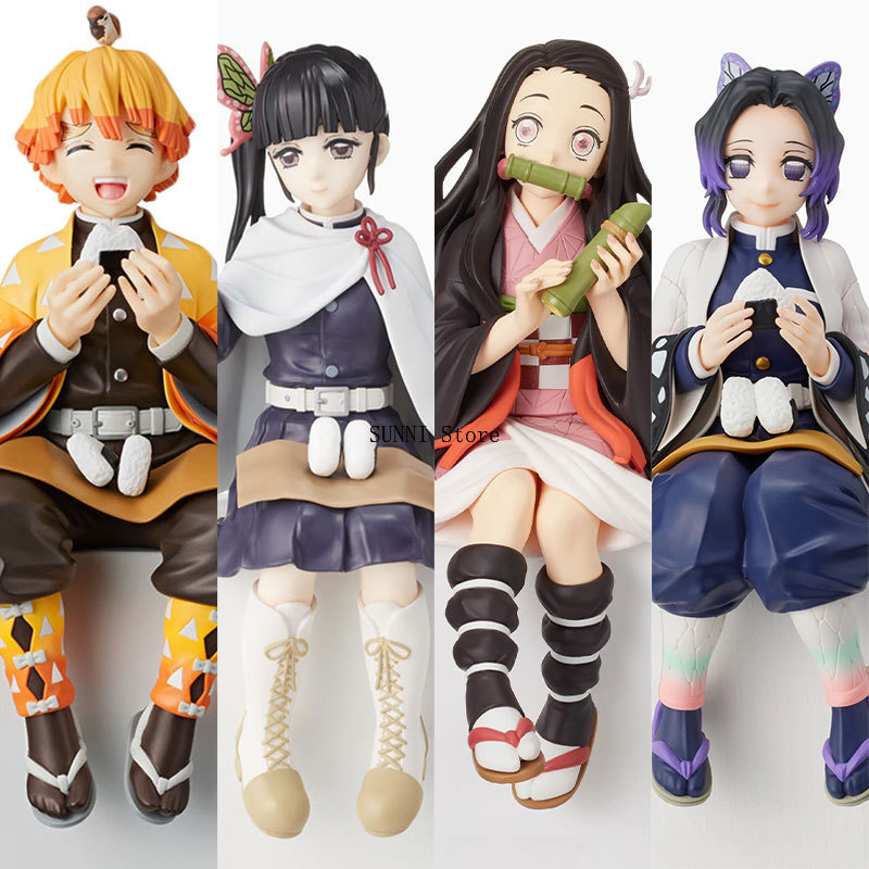 Kimetsu No Yaiba Action Figure Demon Slayer Boneco - Nezuko Tanjiro Inosuke  Zenitsu Tomioka Anime